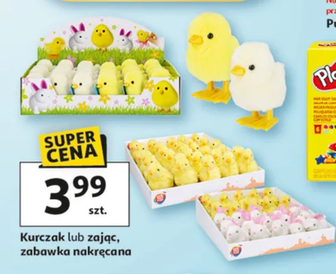 Kurczak lub zając, zabawka nakręcana promocja w Auchan