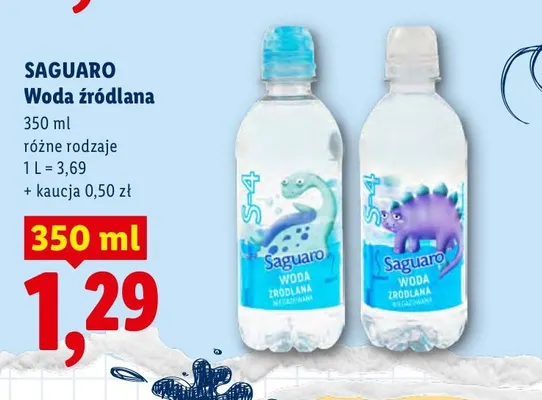 Woda źródlana Saguaro promocja w Lidl