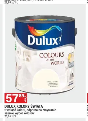 Farba lateksowa Dulux Kolory Świata promocja w Merkury Market