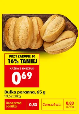 Bułka poranna promocja w Biedronka
