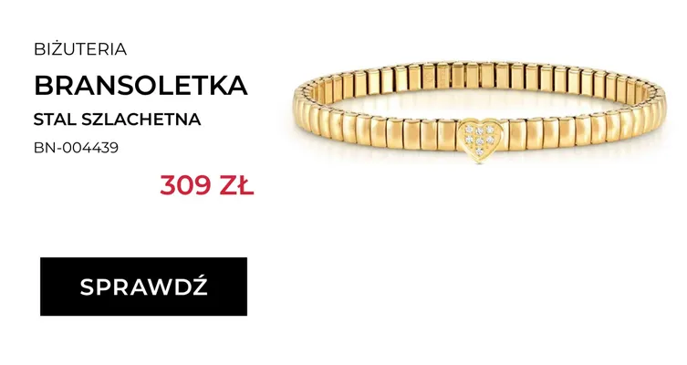 Bransoletka Briju stal szlachetna BN-004439