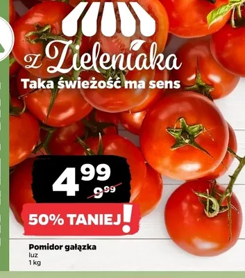 Pomidor gałązka z Zieleniaka promocja w Netto
