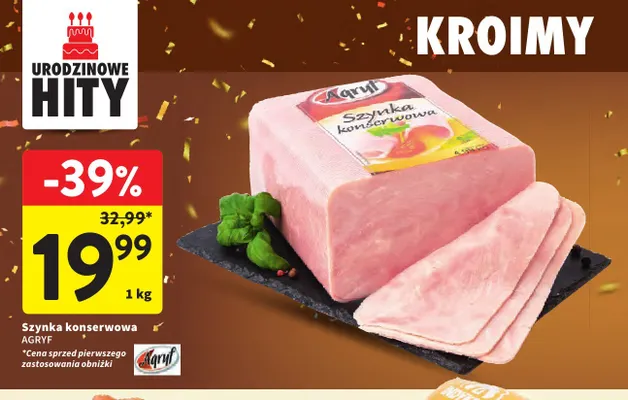Szynka konserwowa Agryf promocja w Intermarche