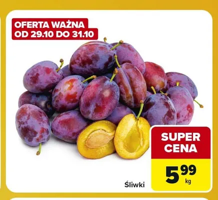Śliwki promocja w Carrefour Market