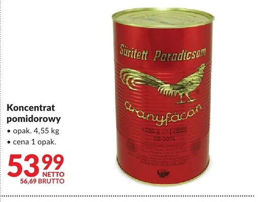 Koncentrat pomidorowy promocja w Makro
