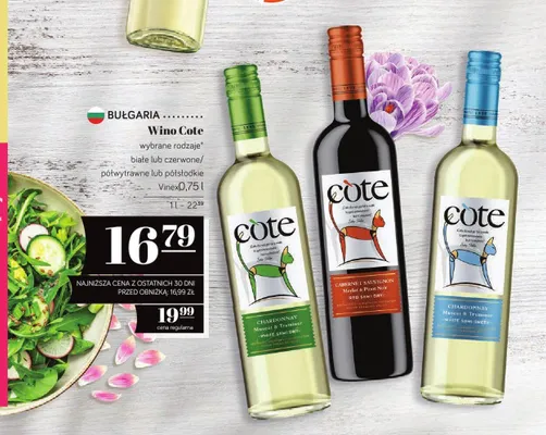 Wino wybrane rodzaje białe lub czerwone/półwytrawne lub półsłodkie promocja w POLOmarket