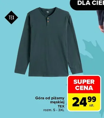 Góra od piżamy męskiej TEX promocja w Carrefour
