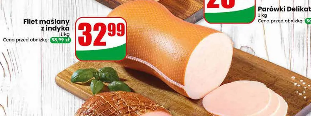 Parówki Delikatesowe Agro Rydzyna promocja w Dino