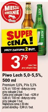 Piwo Lech 5,0-5,5% promocja w Twój Market
