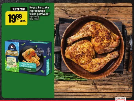 Noga z kurczaka zagrodowego wolno gotowana promocja w POLOmarket
