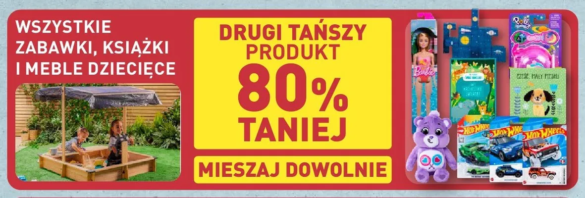 Zabawki, książki i meble dziecięce promocja w Aldi