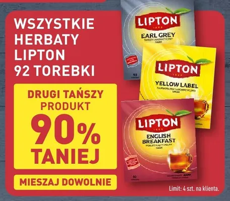Herbata Lipton Earl Grey promocja w Aldi