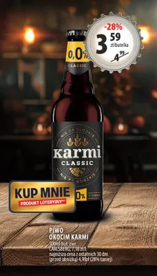 Piwo bezalkoholowe Okocim Karmi Classic promocja w Arhelan