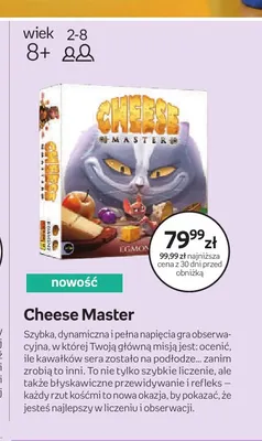 Gra planszowa Cheese Master Egmont promocja w Empik