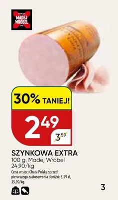 Szynkowa extra promocja w Chata Polska