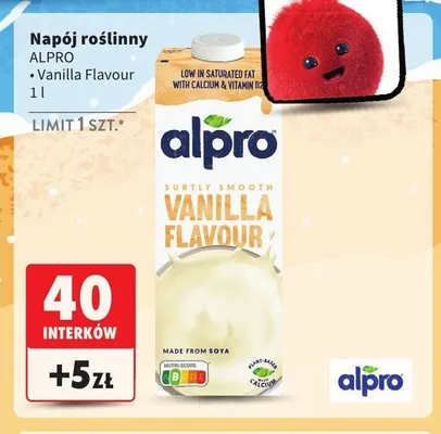 Napój sojowy Alpro Vanilla Flavour promocja w Intermarche
