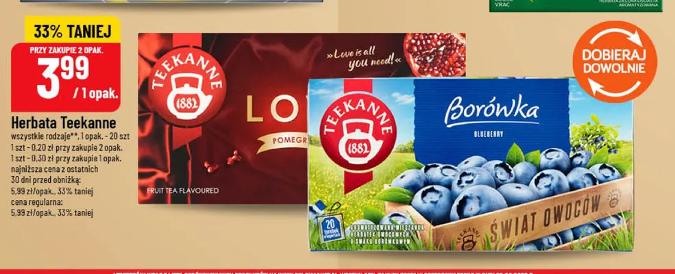 Herbata Teekanne Love promocja w POLOmarket