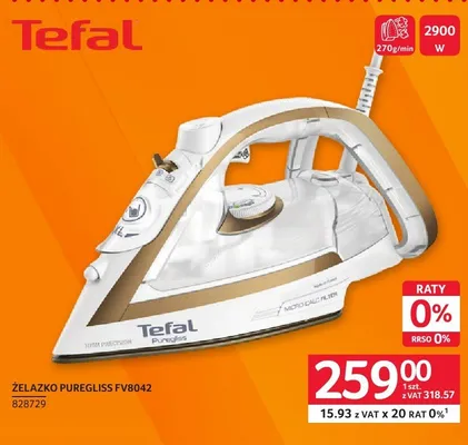 Żelazko PUREGLISS FV8042 promocja w Selgros