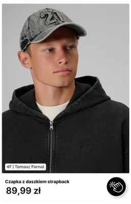 Czapka z daszkiem strapback 4F promocja w 4F