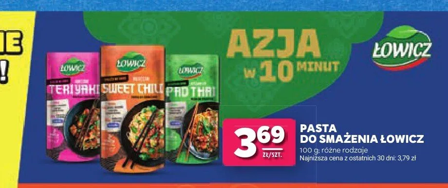 Pasta do smażenia Łowicz Teriyaki promocja w Stokrotka