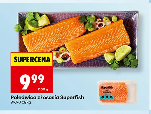 Polędwica z łososia Superfish promocja w Biedronka