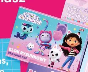 Blok rysunkowy Gabby's Dollhouse promocja w Biedronka