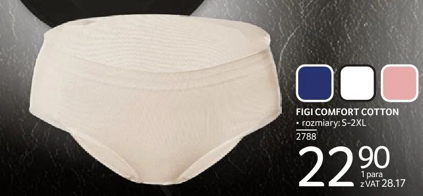 Figi comfort cotton BRUBECK, rozmiary S-2XL promocja w Selgros