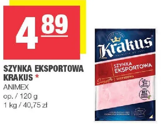 Szynka eksportowa Krakus promocja w SPAR
