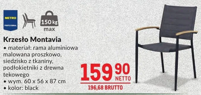 Krzesło Montavia promocja w Makro