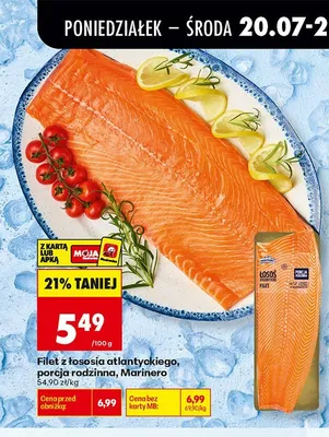 Filet z łososia atlantyckiego porcja rodzinna Marinero promocja w Biedronka