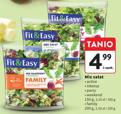 Mix sałat family promocja w Intermarche