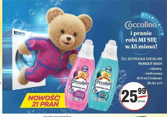 Żel do prania Coccolino Wonder Wash różowy promocja w Sedal