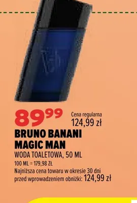 Woda toaletowa Bruno Banani Magic Man promocja w Drogerie Natura