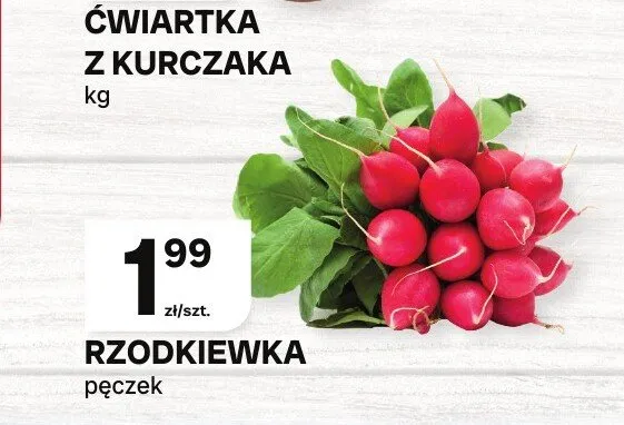 Rzodkiewka pęczek promocja w Chorten