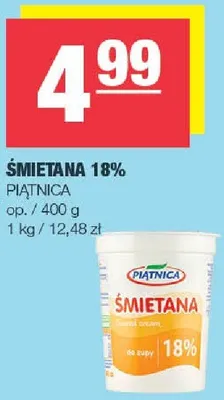Śmietana 18% promocja w SPAR