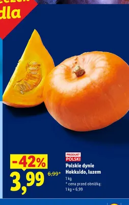 Dynie Hokkaido polskie luzem promocja w Lidl