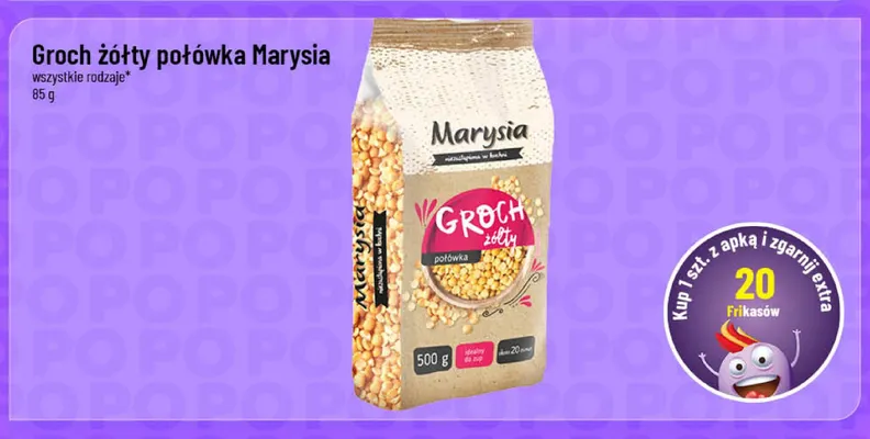 Groch żółty połówka Marysia promocja w POLOmarket