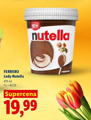 Lody Nutella promocja w Lidl
