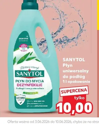 Płyn uniwersalny do podłóg Sanytol promocja w Kaufland