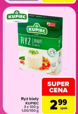 Ryż biały Kupiec promocja w Carrefour