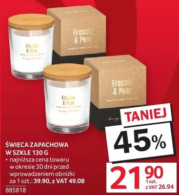 Świeca zapachowa w szkle 130 g promocja w Selgros
