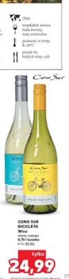 Wino białe Cono Sur Bicicleta Sauvignon Blanc promocja w Kaufland