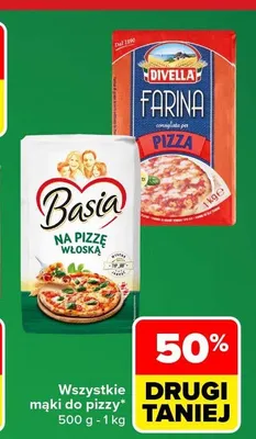 Mąka Farina per Pizza Divella promocja w Carrefour Market