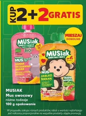 Mus owocowy różne rodzaje promocja w Kaufland
