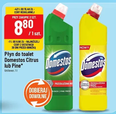 Płyn do toalet Citrus lub Pine promocja w POLOmarket