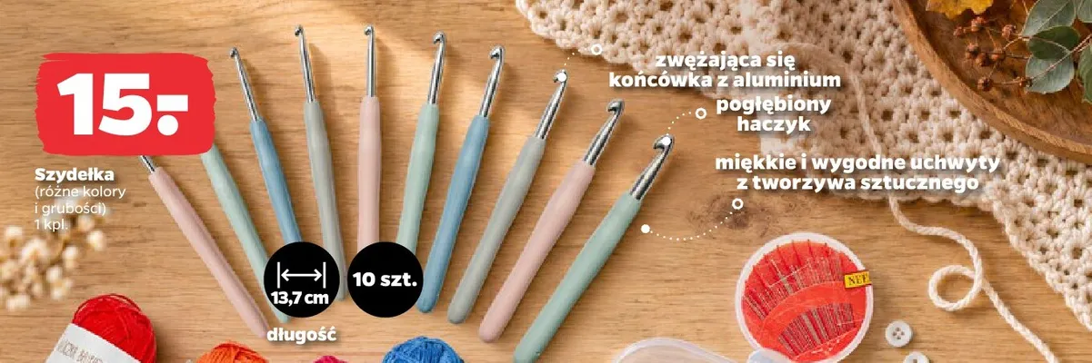 Szydełka promocja w Netto