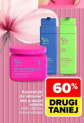 Kosmetyki do włosów Mix & Wash HiSkin promocja w Carrefour
