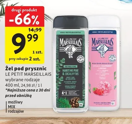 Żel pod prysznic LE PETIT MARSEILLAIS promocja w Intermarche