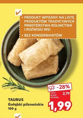 Gołąbki pilzneńskie Taurus promocja w Kaufland