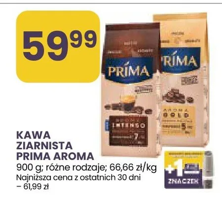Kawa ziarnista Prima Aroma Intenso promocja w Stokrotka